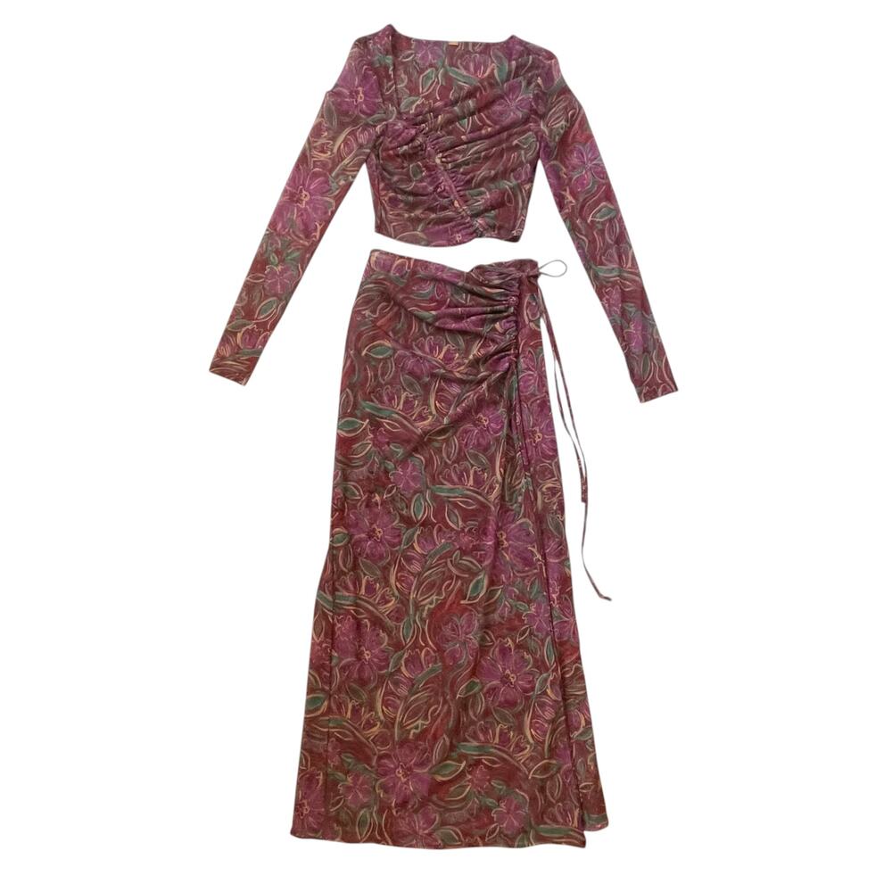 NWOT Free People Supernova Set - Crop Top & Maxi Skirt - Size XS - Picture 3 of 10